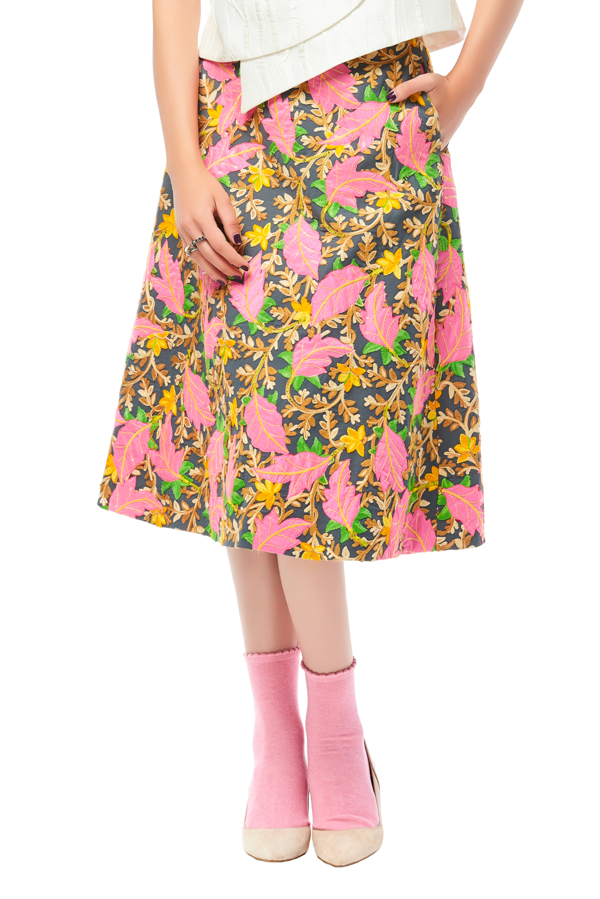 Vela De, skirt, print skirt, party skirt, designer outfit, outfit, fashion, designer clothes, ชุดแบรนด์เนม, เช่าชุด, เดรส, ชุดออกงาน, ชุดปาร์ตี้, ชุดไปเที่ยว