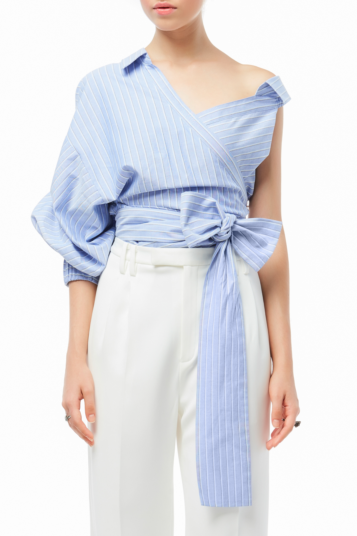 Vela De, top, blouse, blue blouse, vacation outfit, designer outfit, outfit, fashion, designer clothes, ชุดแบรนด์เนม, เช่าชุด, ชุดปาร์ตี้, ชุดไปทะเล, ชุดไปเที่ยว