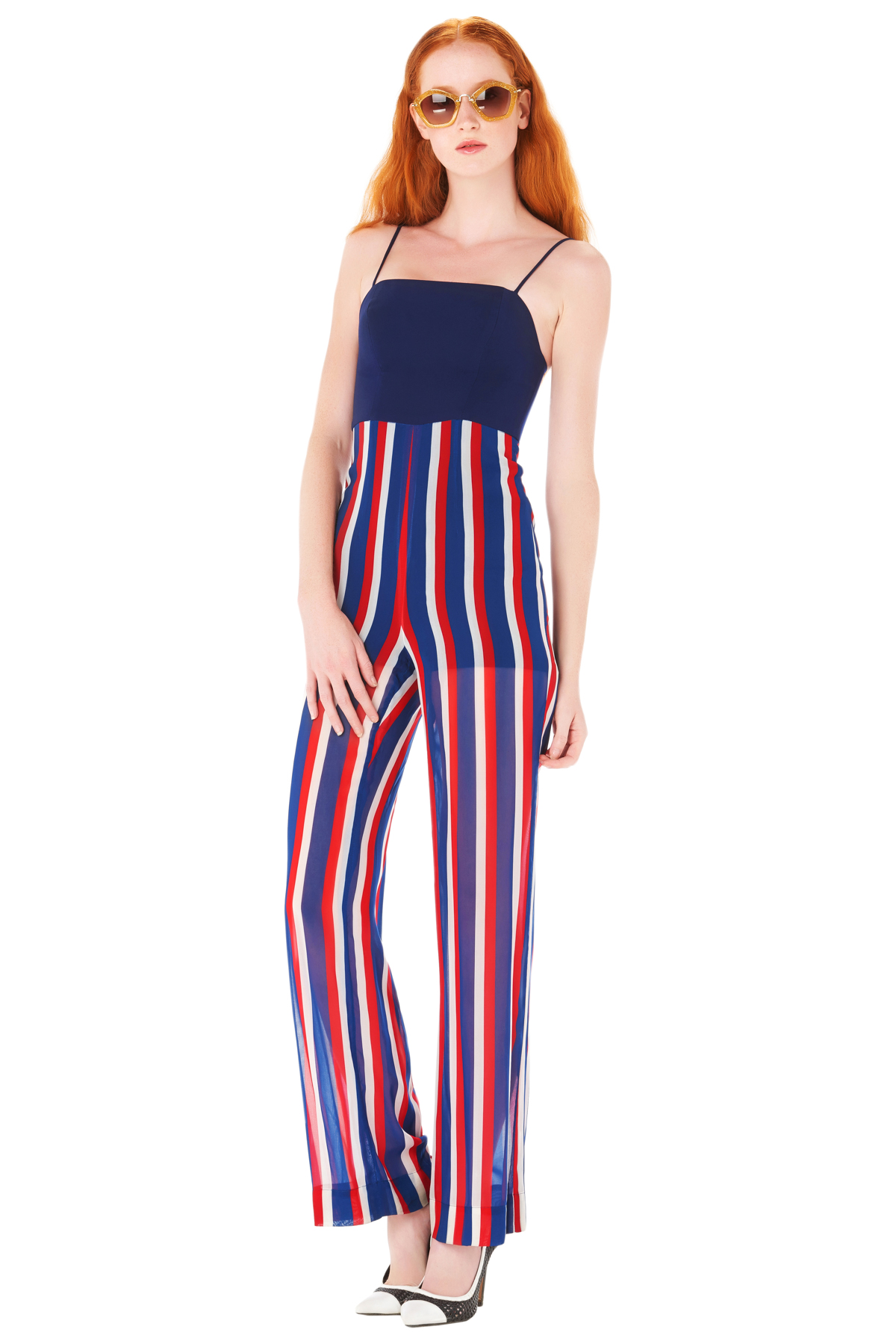 ASV, jumpsuit, striped jumpsuit, print jumpsuit, blue jumpsuit, party outfit, vacation outfit, designer outfit, outfit, fashion, designer clothes, designer brands, ชุดแบรนด์เนม, เช่าชุด, ชุดออกงาน, ชุดปาร์ตี้, ชุดไปเที่ยว