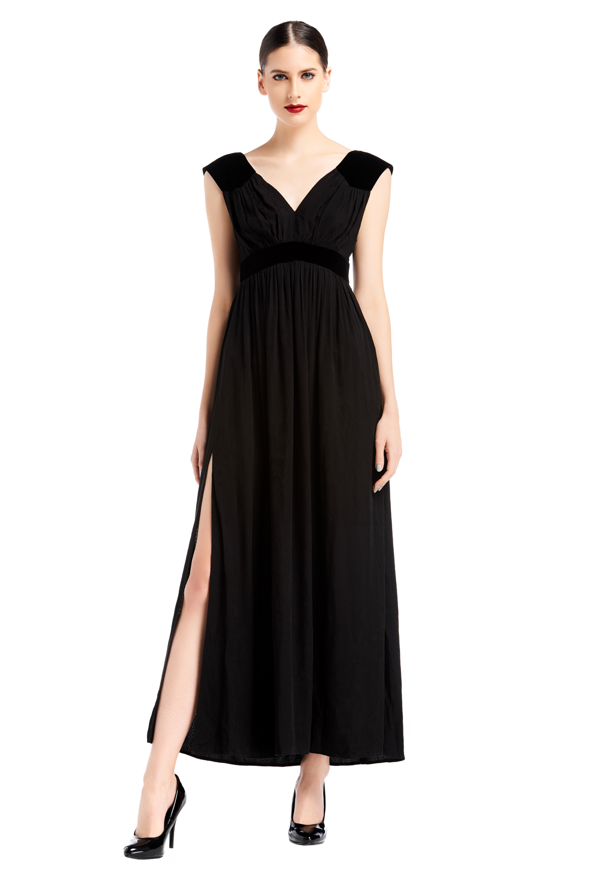 Pushed Back Maxi Dress