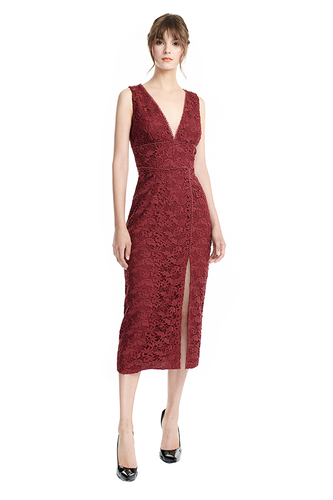 Kiera Dress Burgundy