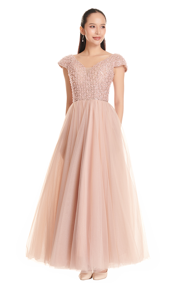V-Neck Gala Gown